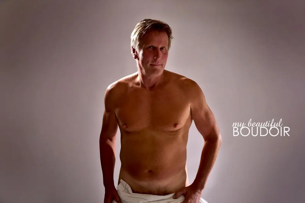 male boudoir photo shoot