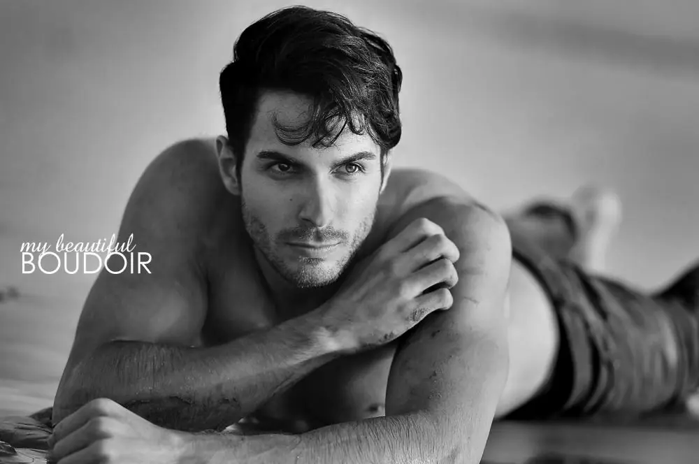 male boudoir photo shoot