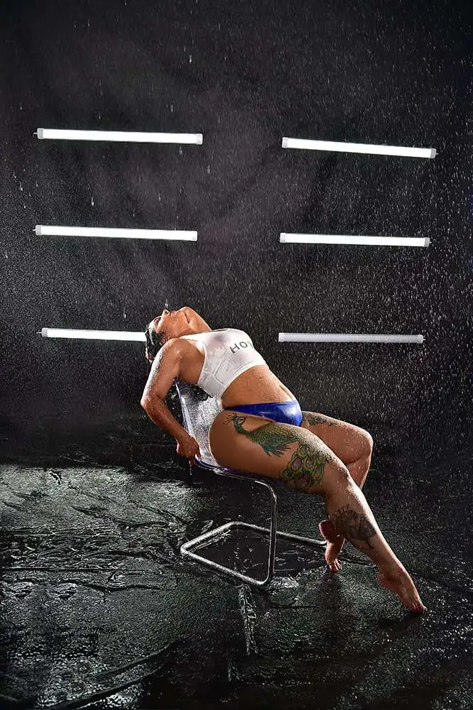 Wet Rain Boudoir Studio Photoshoot